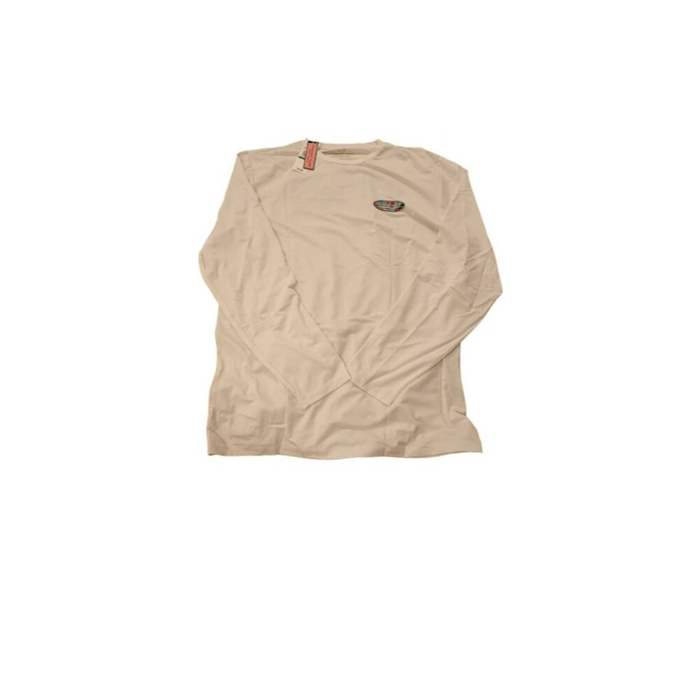 Vineyard Vines Men's Large White Long Sleeve T Shirt Neon Palms Performance New